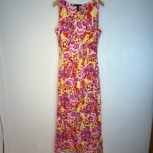 Ralph Lauren Dresses & Skirts - Ralph Lauren Floral Maxi Dress Beachy Colorful Feminine Boho size large